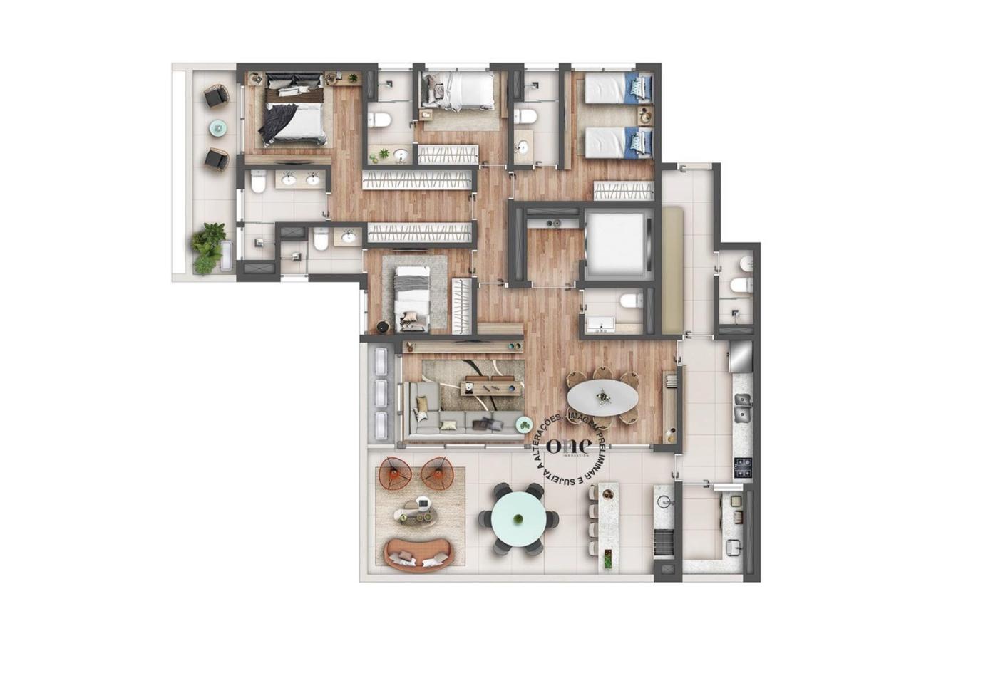 Apartamento, 4 quartos, 184 m² - Foto 15