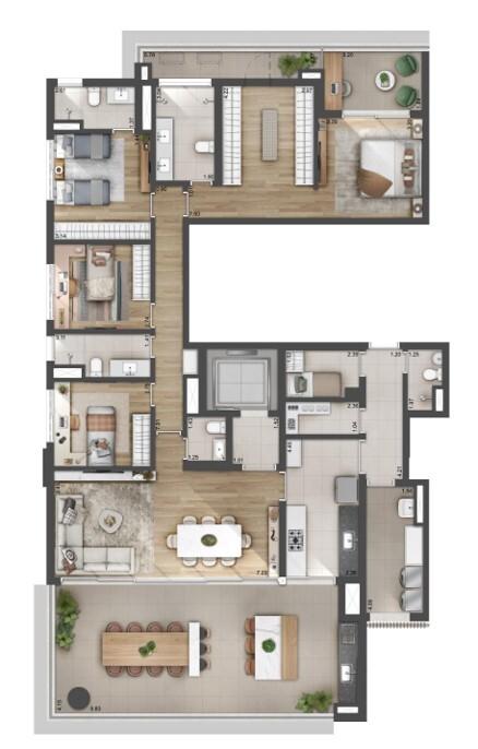 Apartamento, 4 quartos, 224 m² - Foto 15