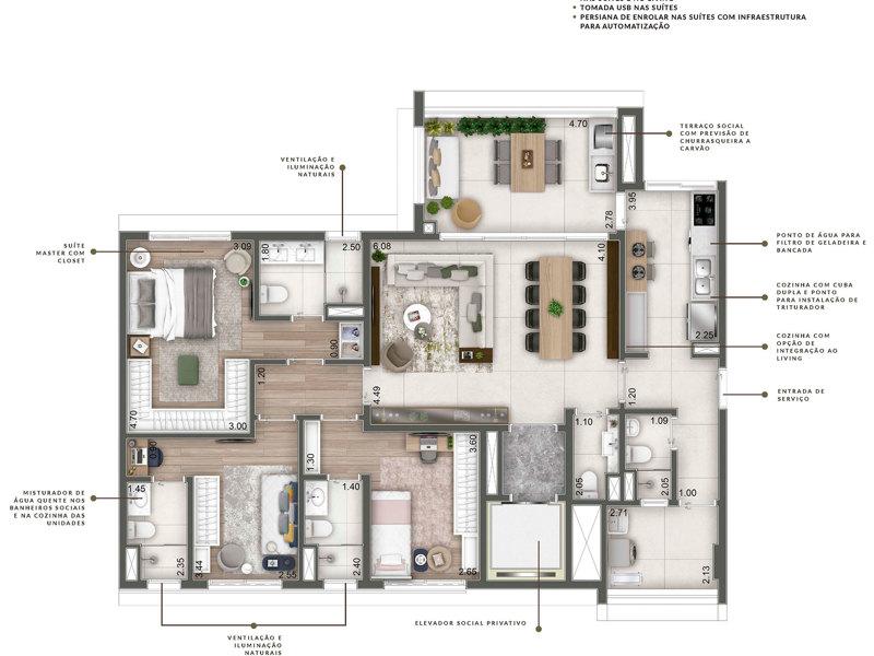 Apartamento, 3 quartos, 144 m² - Foto 15