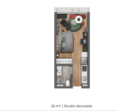 Apartamento, 1 quarto, 29 m² - Foto 10